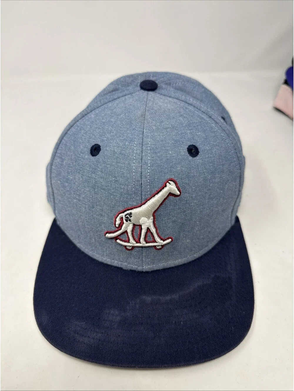 LRG True Heads Blue Giraffe Skateboarding Hat Cap OSFM